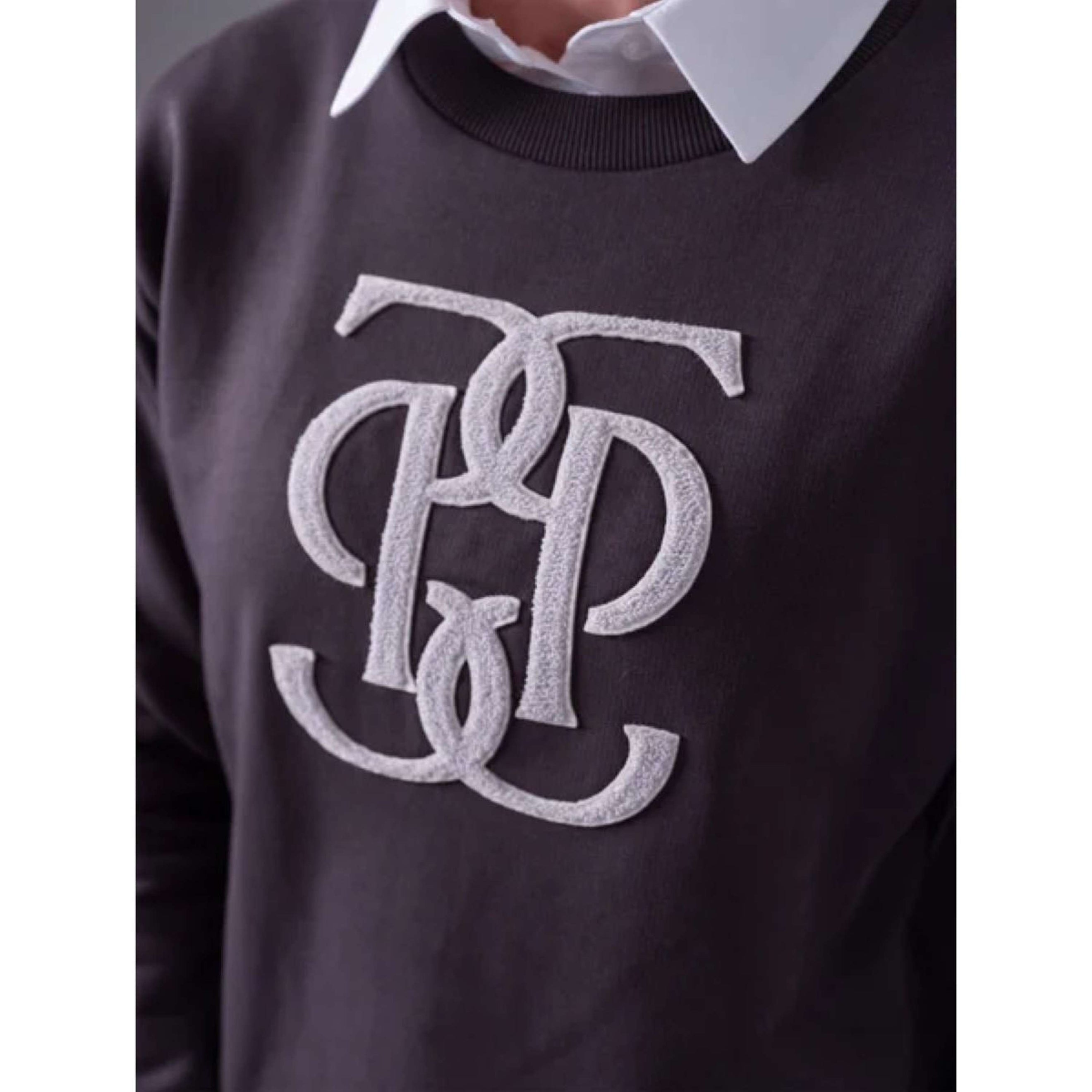 PS of Sweden Sweatshirt Karla Monogram DarkGrey