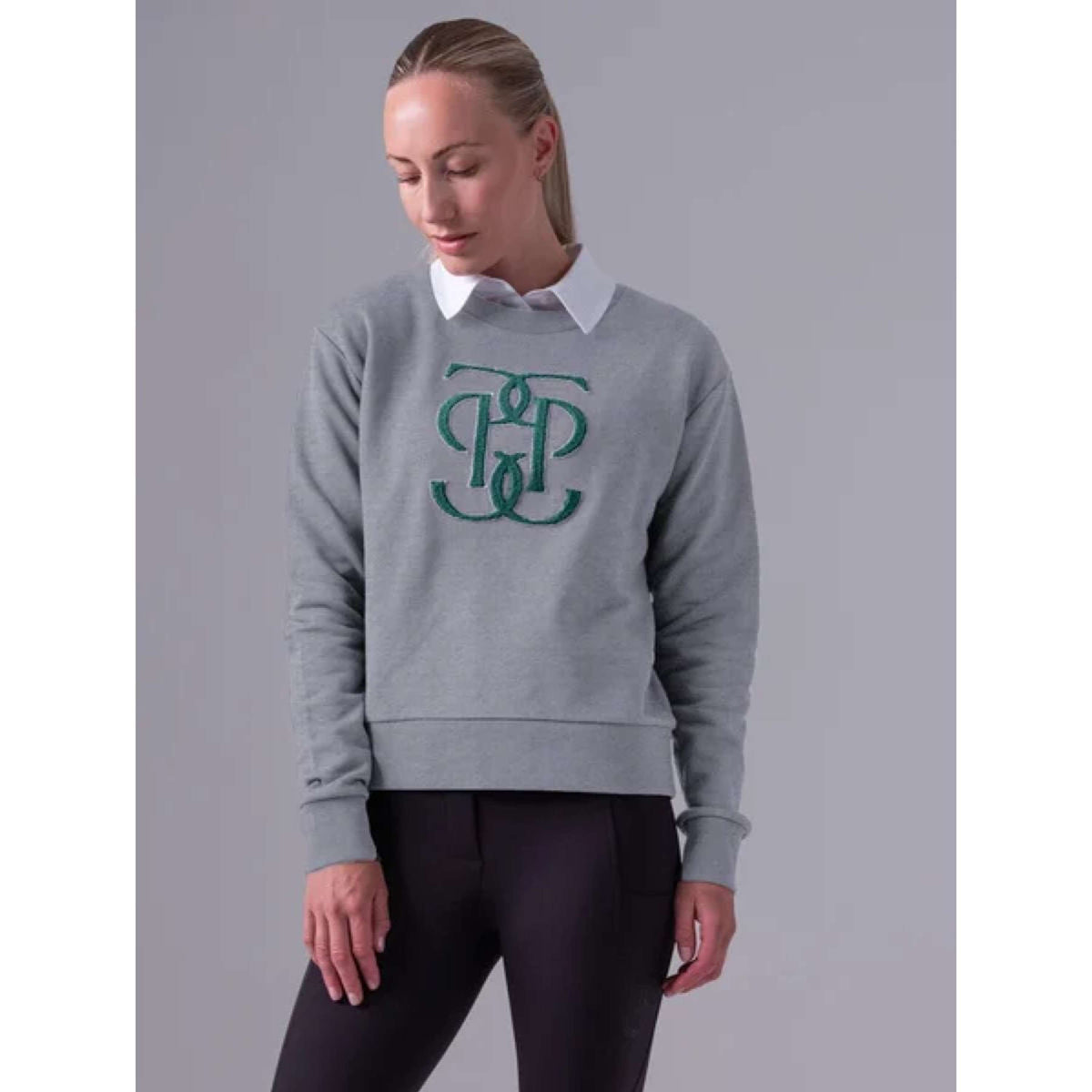 PS of Sweden Sweatshirt Karla Monogram Grey Melange