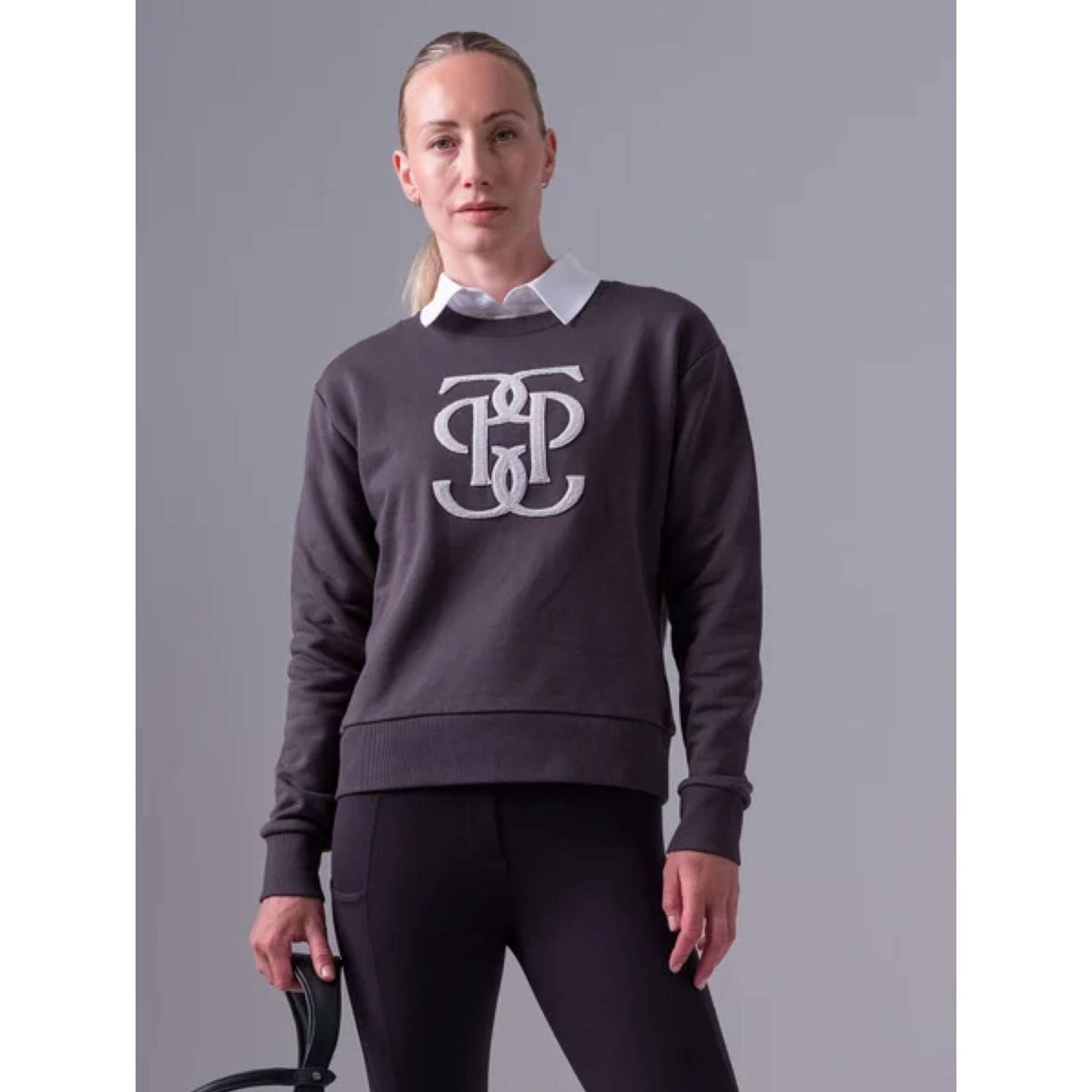 PS of Sweden Sweatshirt Karla Monogram DarkGrey