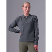 PS of Sweden Poloshirt Olivia Dark Grey Melange