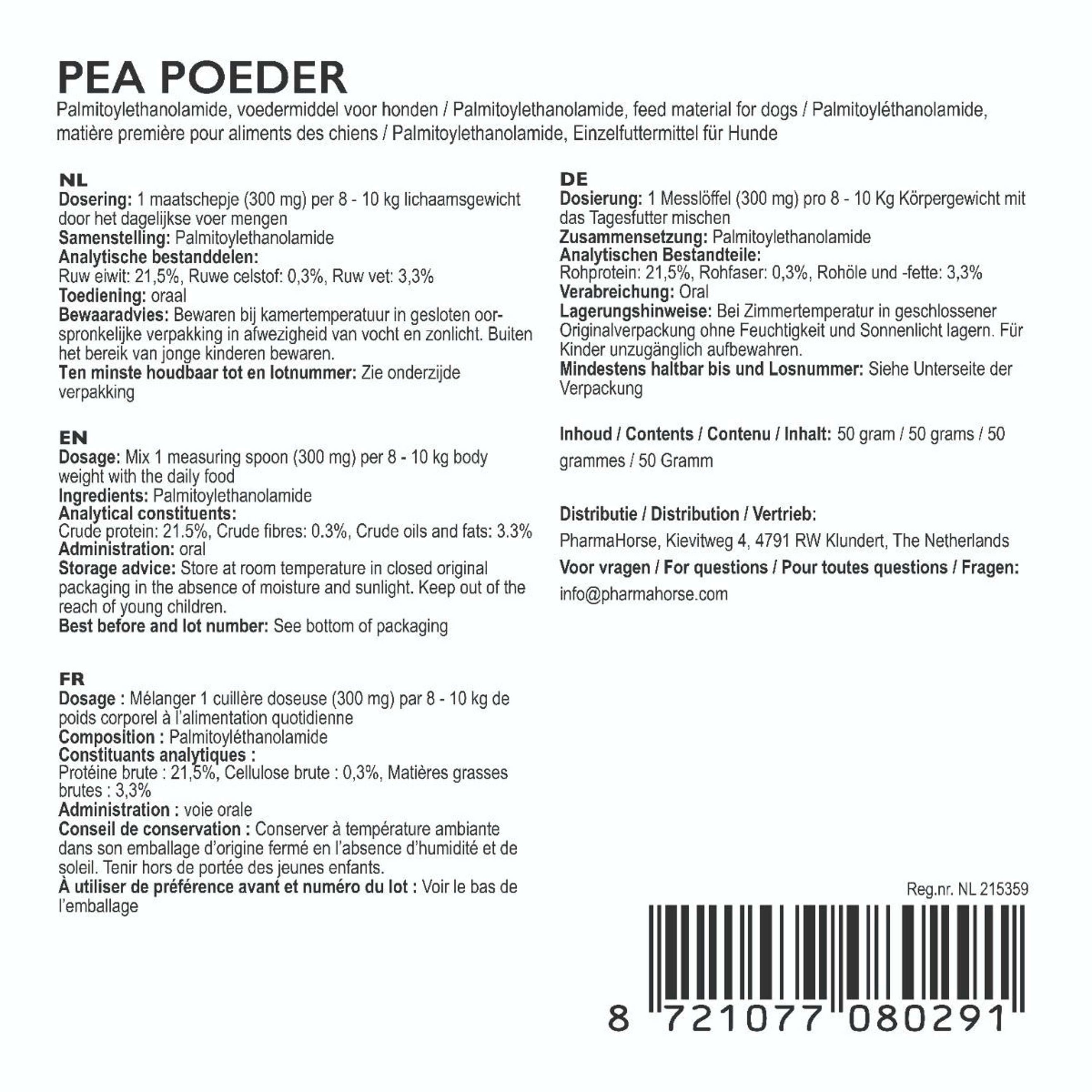 PharmaDog PEA Powder