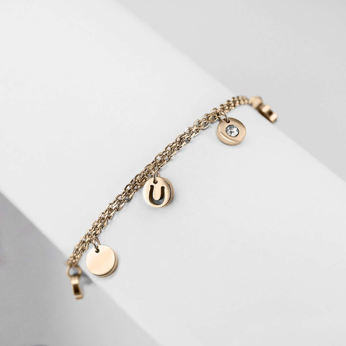 Ponytail&Co Bracalet Mini Charms Rosegold Rose Gold