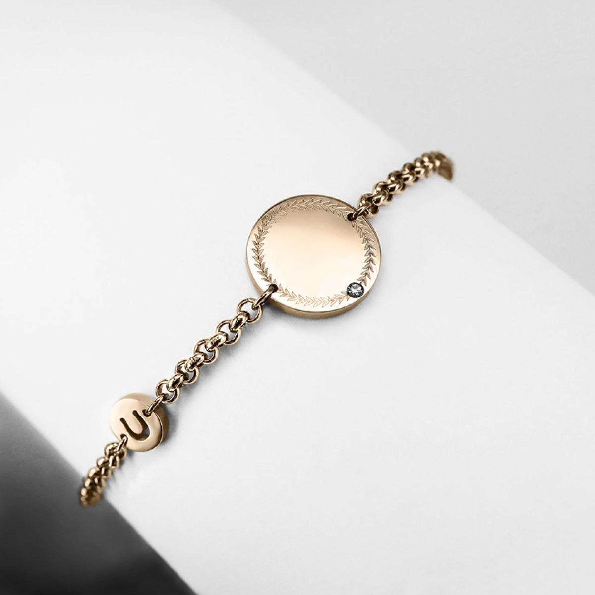 Ponytail&Co Bracalet with Charm & Horseshoe Rose Gold