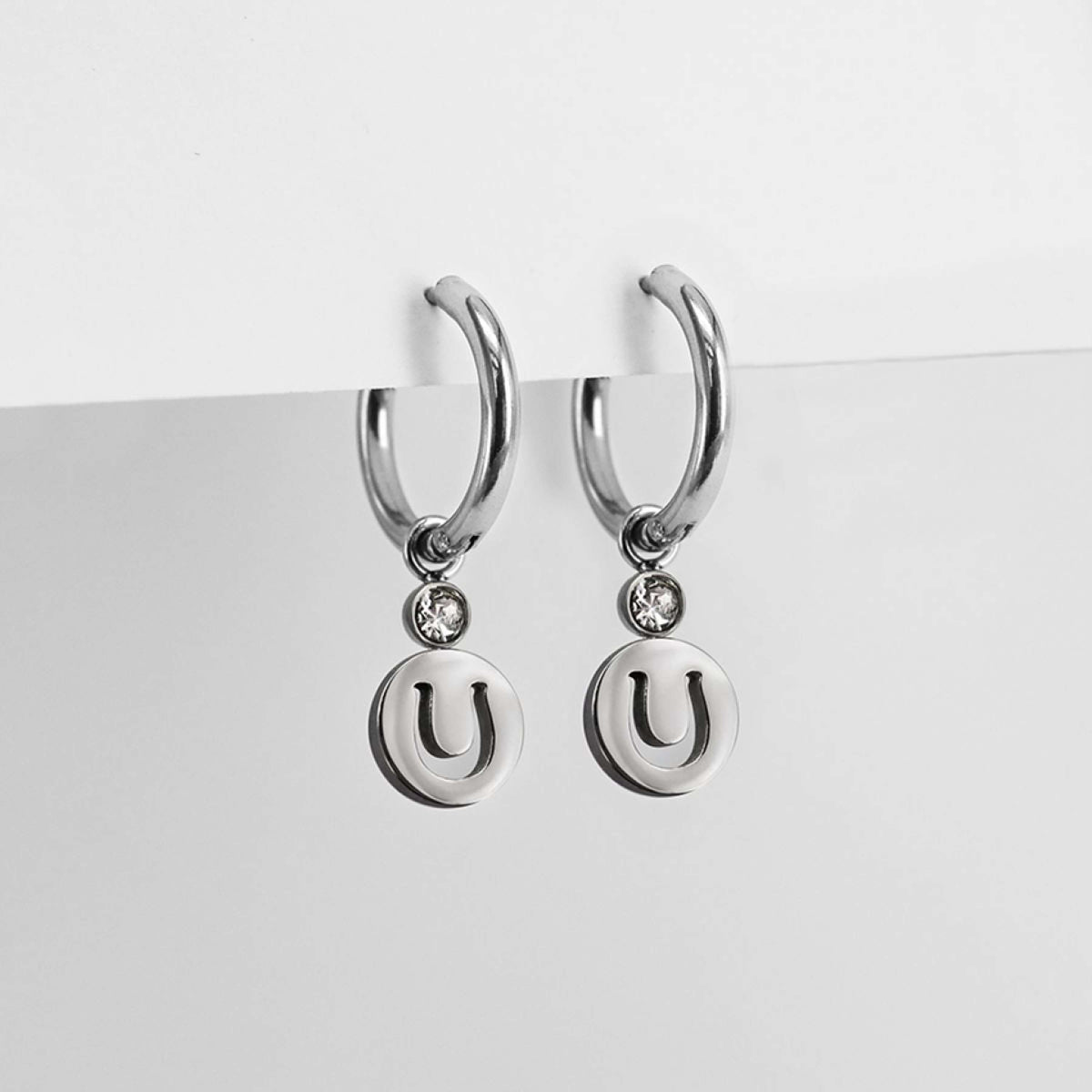 Ponytail&Co Earrings with pendant Horseshoe Steel