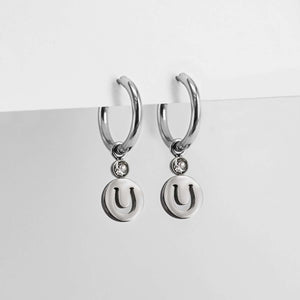 Ponytail&Co Earrings with pendant Horseshoe Steel Steel