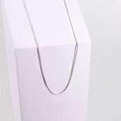 Ponytail&Co Necklace with Snake Chains Rosegold 44+6cm Rose Gold