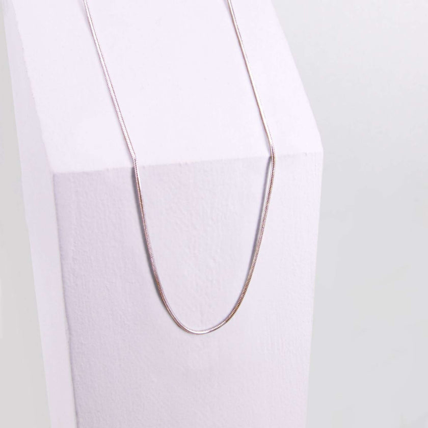 Ponytail&Co Necklace with Snake Chains Rose Gold