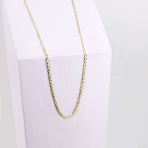 Ponytail&Co Necklace with flat ovel Chains Gold