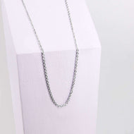 Ponytail&Co Necklace with flat ovel Chains Steel