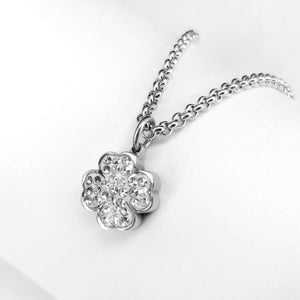 Ponytail&Co Pendant Clover with CZ Stones Steel