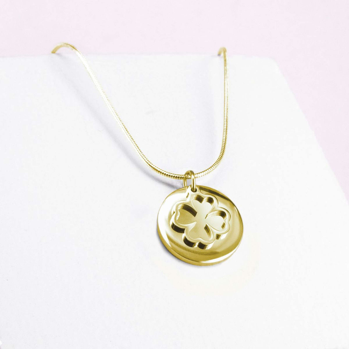 Ponytail&Co Pendant Charm & Clover Gold