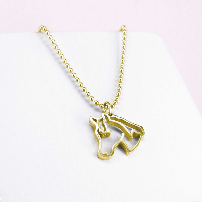 Ponytail&Co Pendant Horse Gold