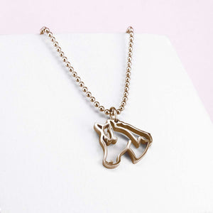 Ponytail&Co Pendant Horse Rose Gold