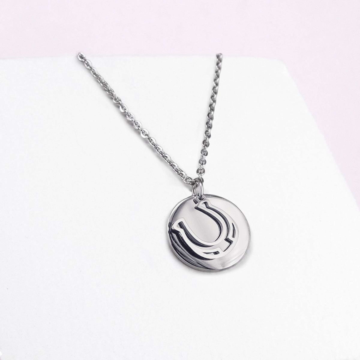 Ponytail&Co Pendant Charm & Horseshoe Steel