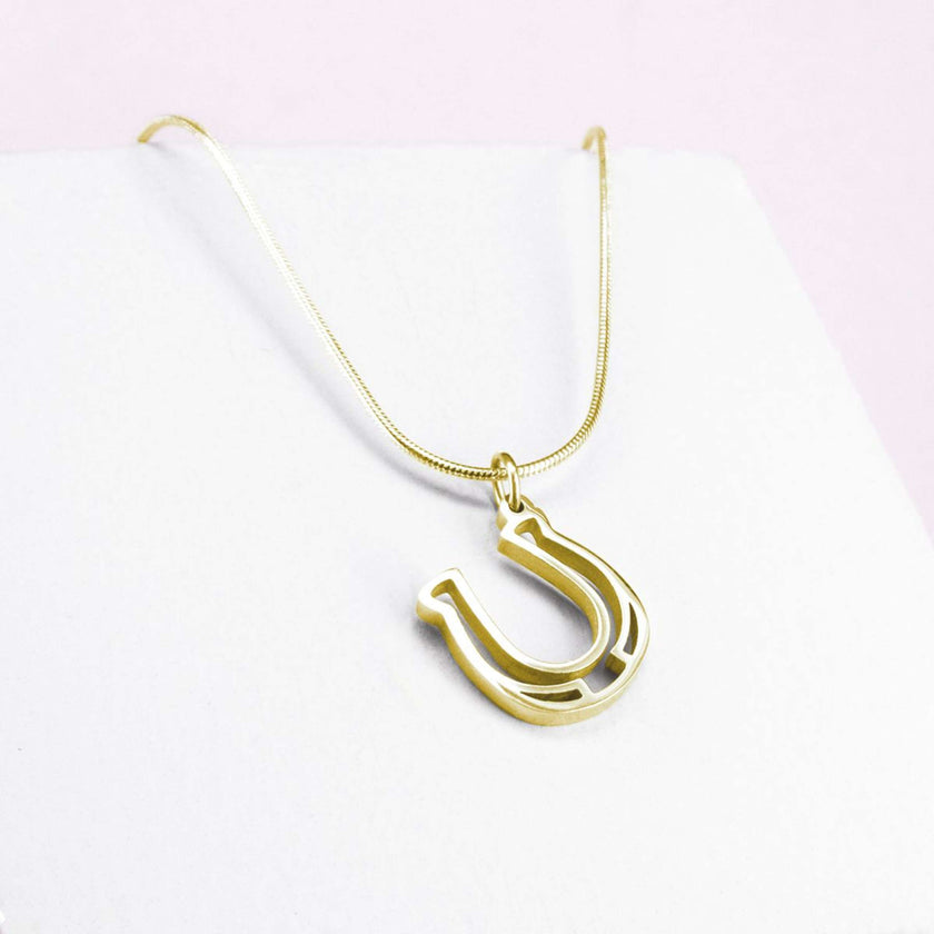 Ponytail&Co Pendant Horseshoe Gold