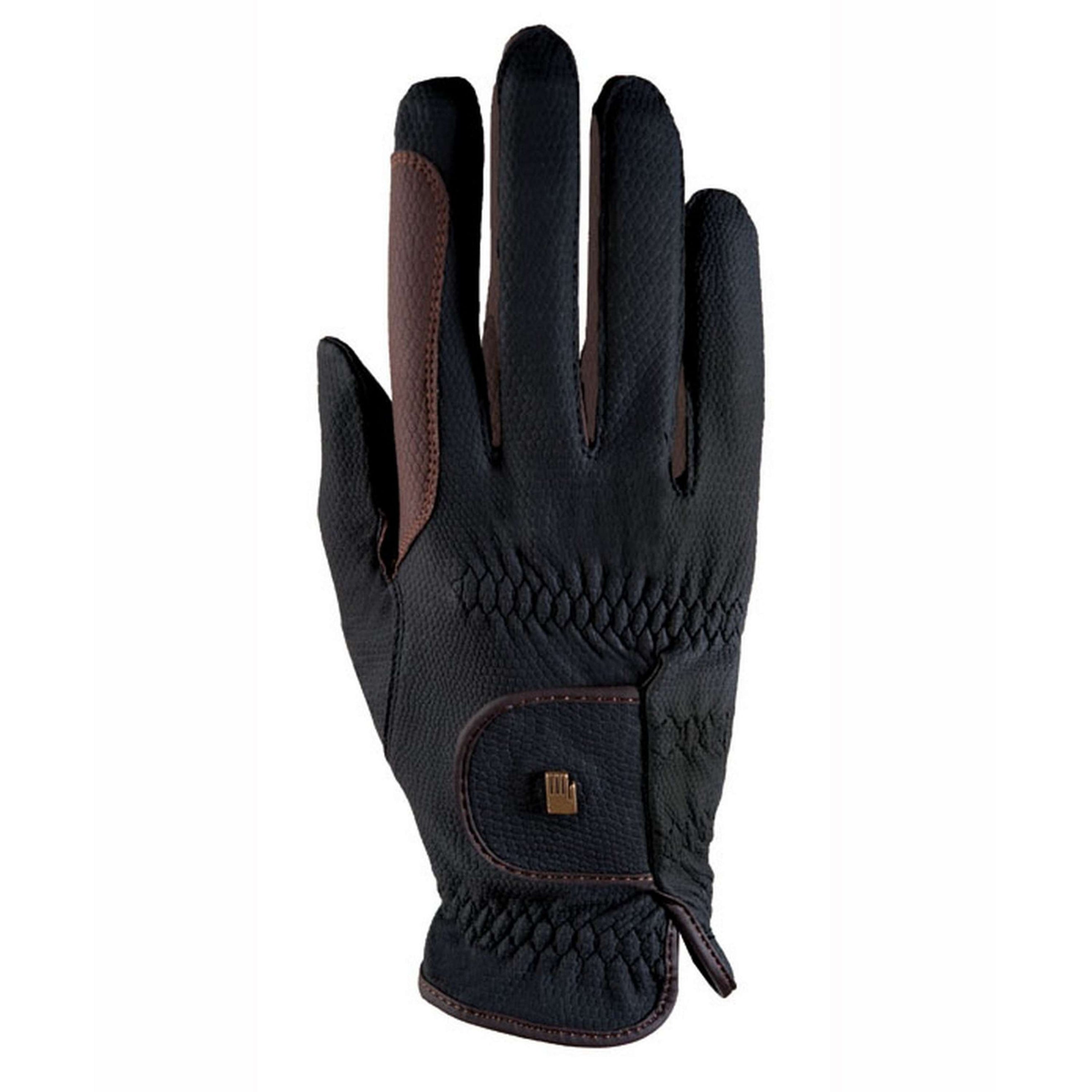 Roeckl Riding Gloves Malta Roeck-Grip Bicolor Summer Black/Mocha