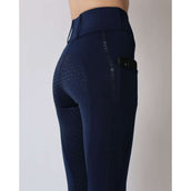 Rebel Pull On Riding Legging Tone in Tone Full grip Navy