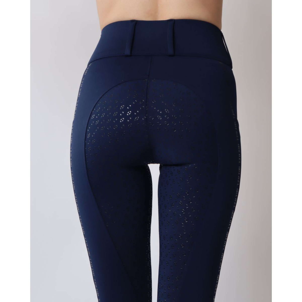 Rebel Pull On Riding Legging Tone in Tone Full grip Navy