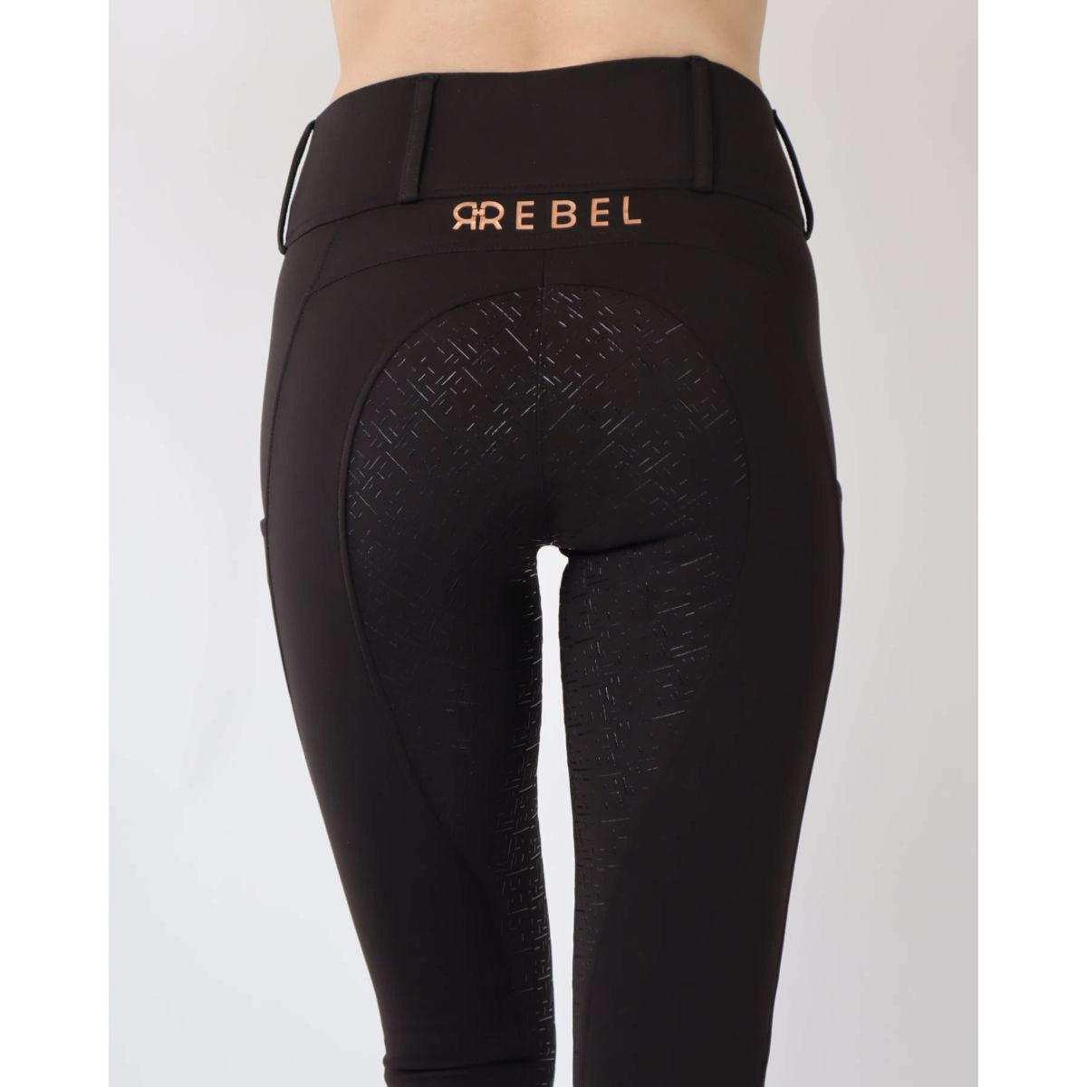 Rebel Pull On Riding Legging Bid-Chain Full grip Black