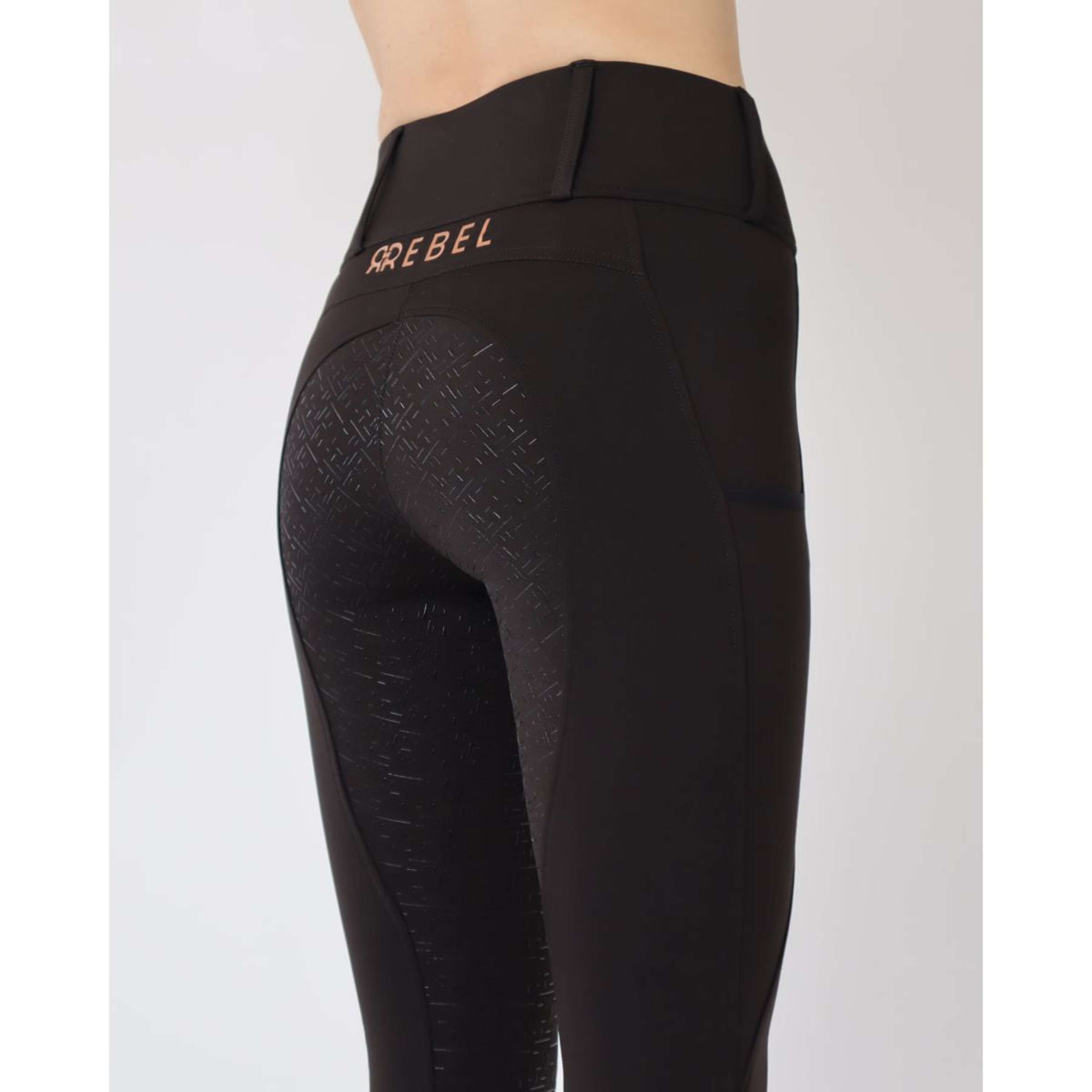 Rebel Pull On Riding Legging Bid-Chain Full grip Black