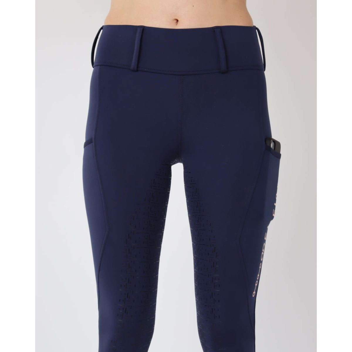 Rebel Pull On Riding Legging Bid-Chain Full grip Navy