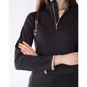 Rebel Long Sleeve Shirt Bid-Chain Rose Gold Logo Black