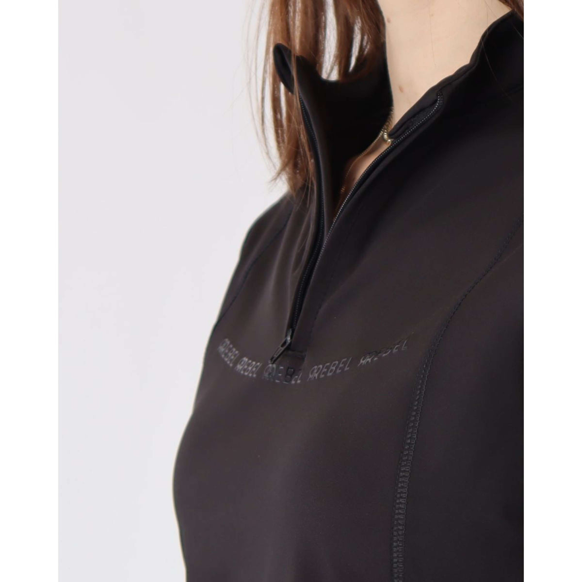 Rebel Long Sleeve Shirt Tone in Tone Black