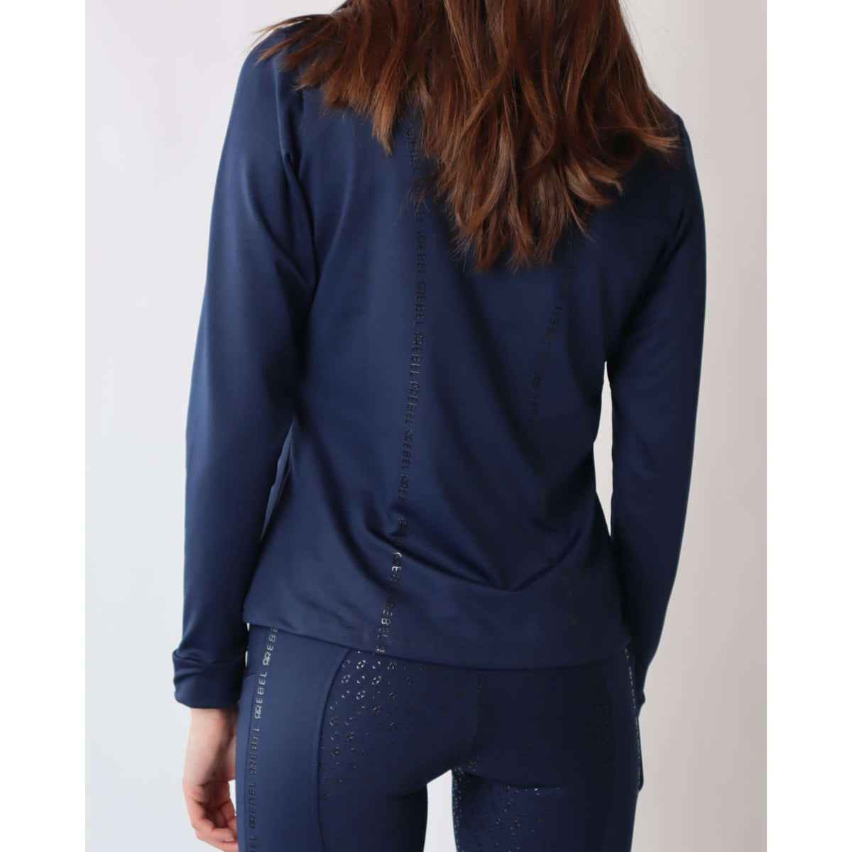 Rebel Long Sleeve Shirt Tone in Tone Navy