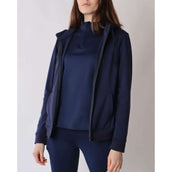 Rebel Zip-Hoodie Tone in Tone Navy