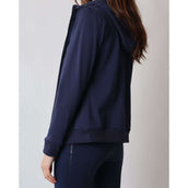 Rebel Zip-Hoodie Tone in Tone Navy