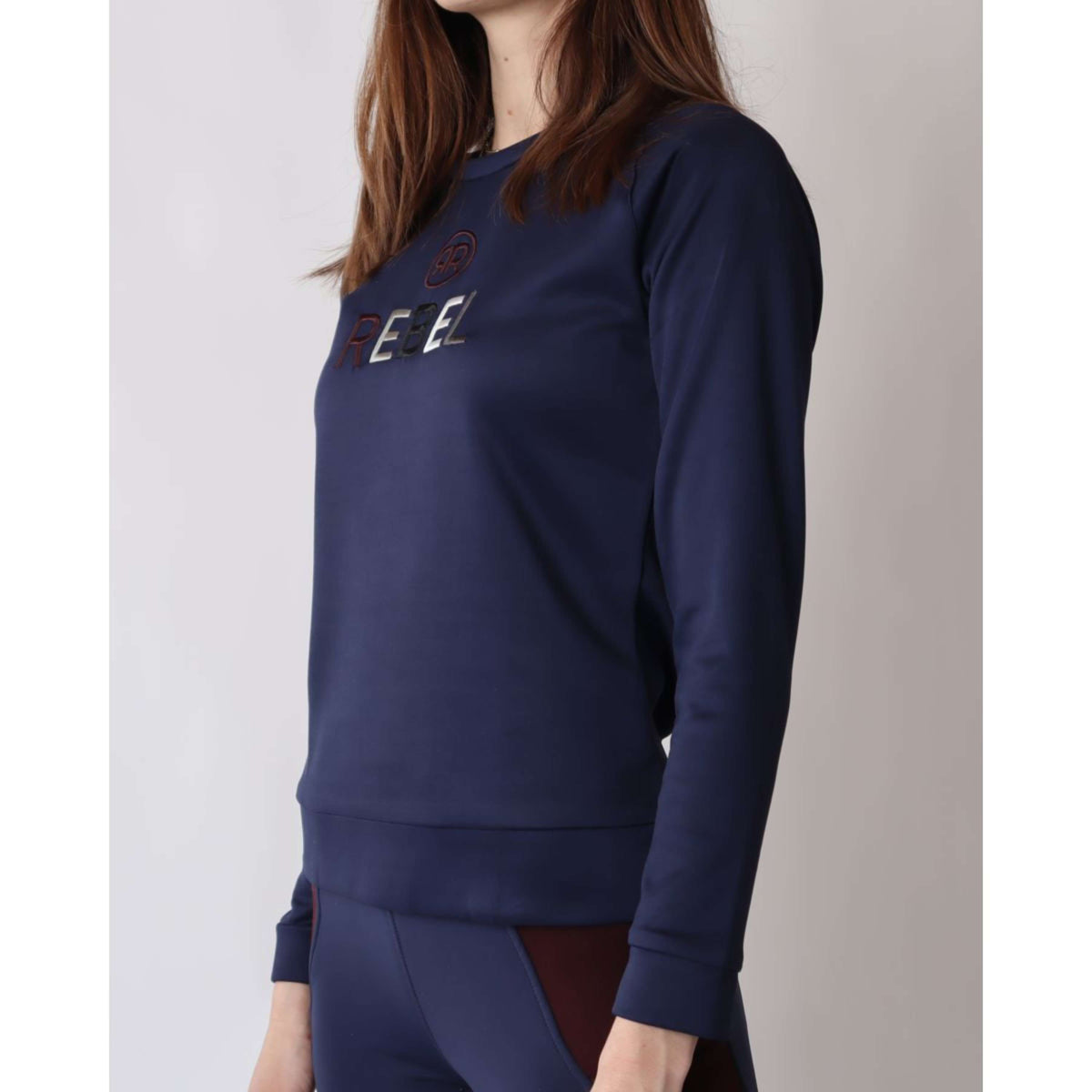 Rebel Sweater Functional Multicolor Logo Navy