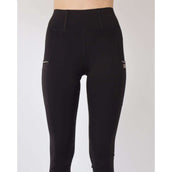 Rebel Pull On Riding Legging Crystal Full grip Black