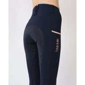 Rebel Breeches Tone in Tone Full grip Navy