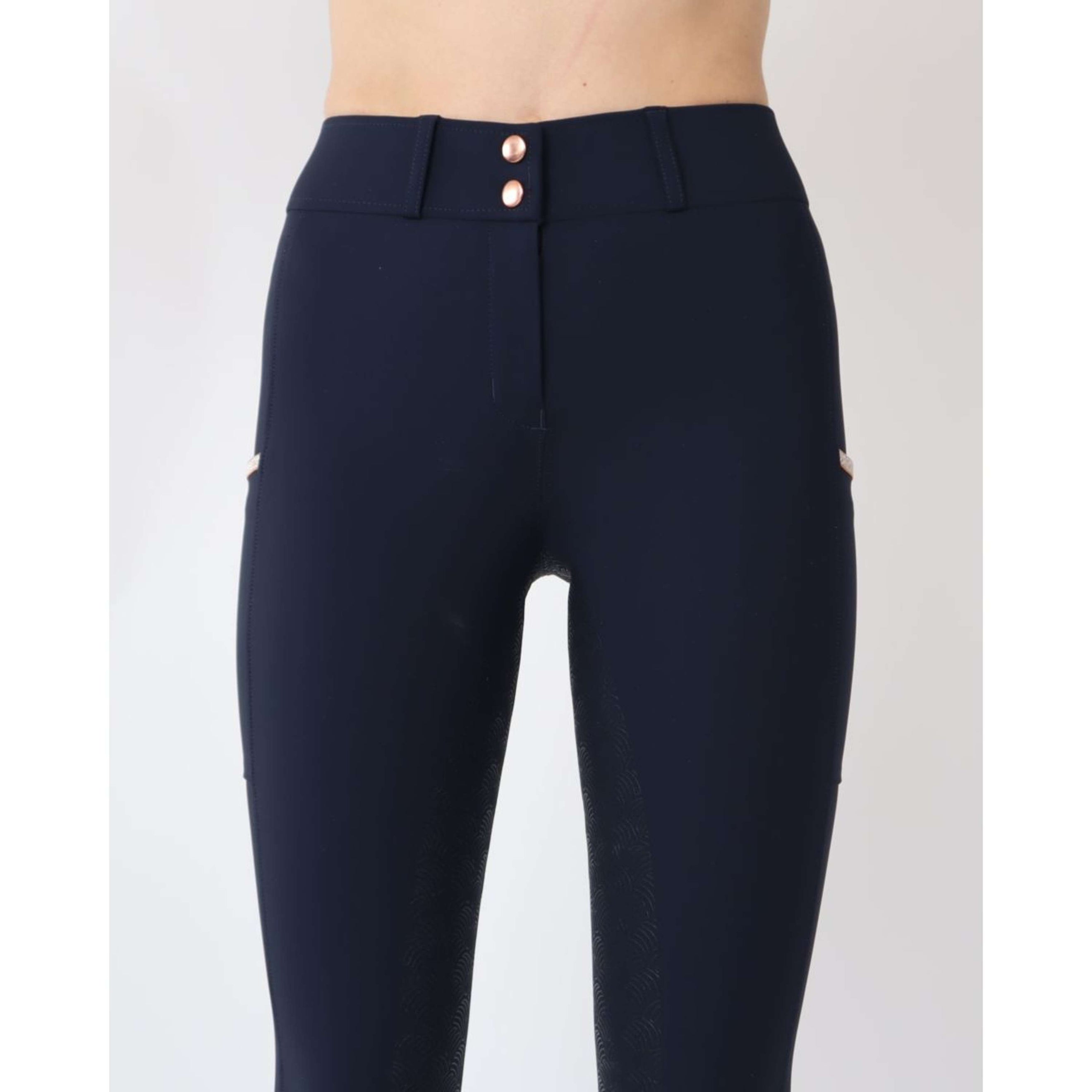 Rebel Breeches Tone in Tone Full grip Navy