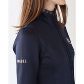 Rebel Zip-Hoodie Rose Gold Crystal Navy