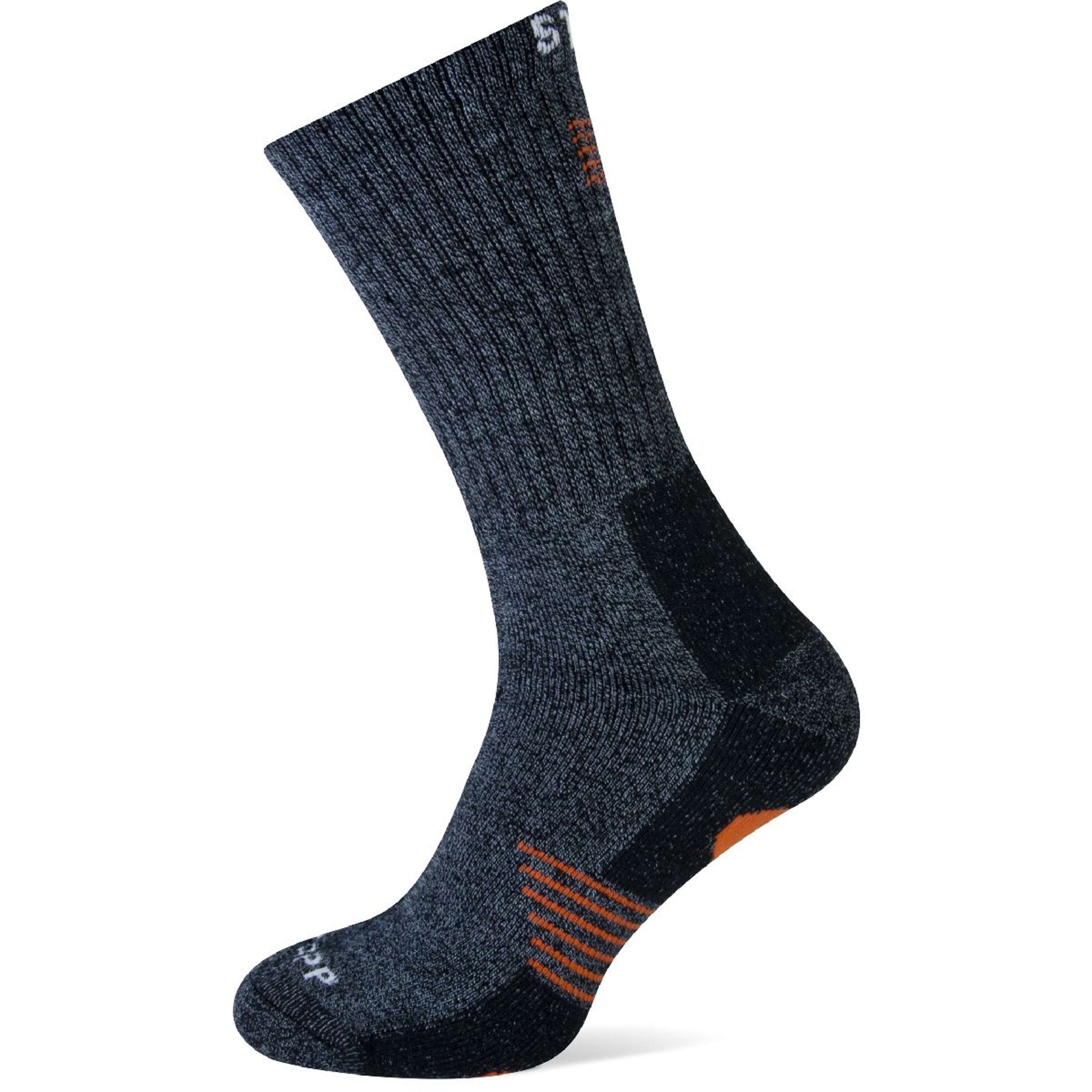 Stapp Techno Socks Bamboo Grey/Orange