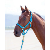 Shires Headcollar Topaz Nylon Blue