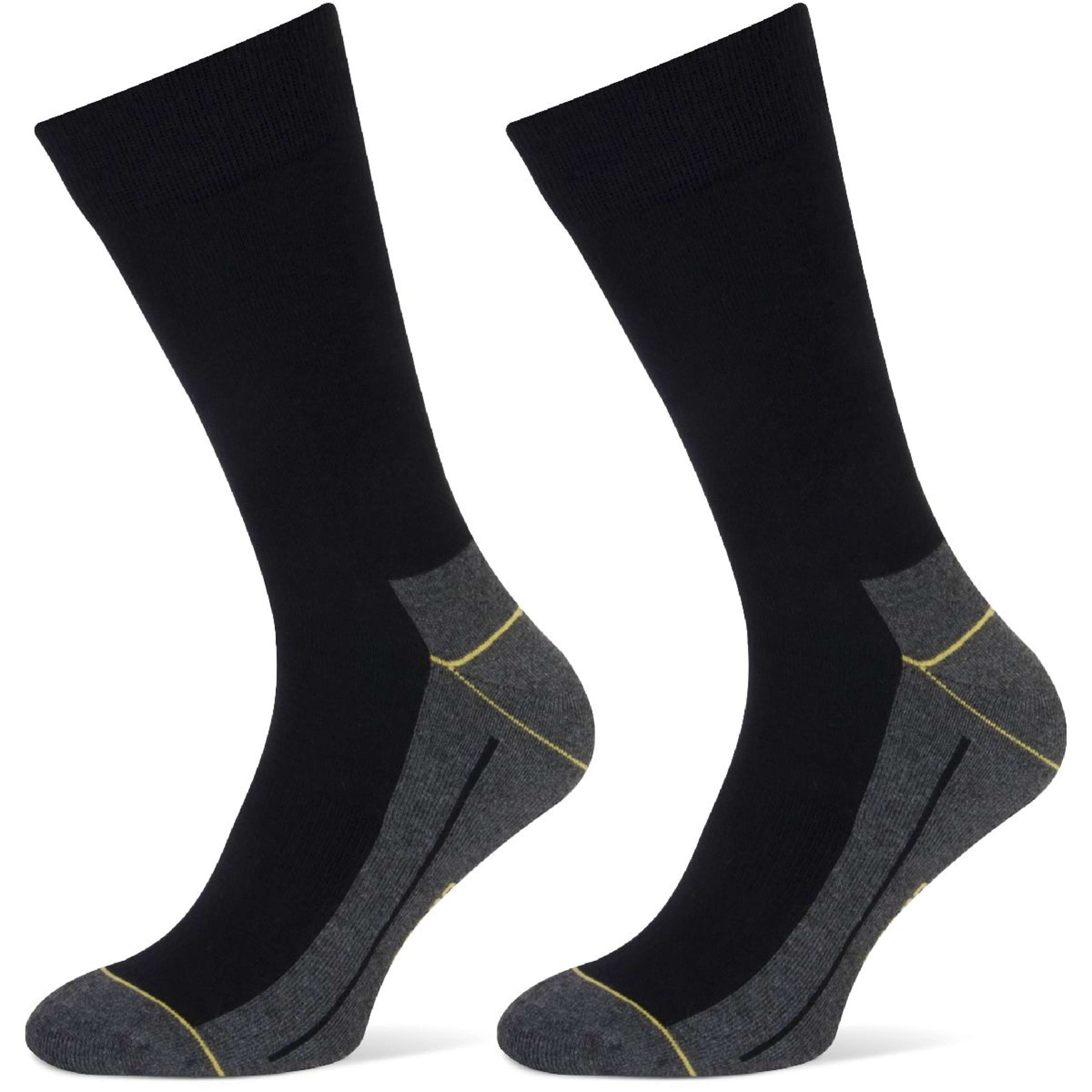 Stapp Yellow Socks Walker 2 Pack Black Stapp Yellow Socks Walker 2 Pack Black