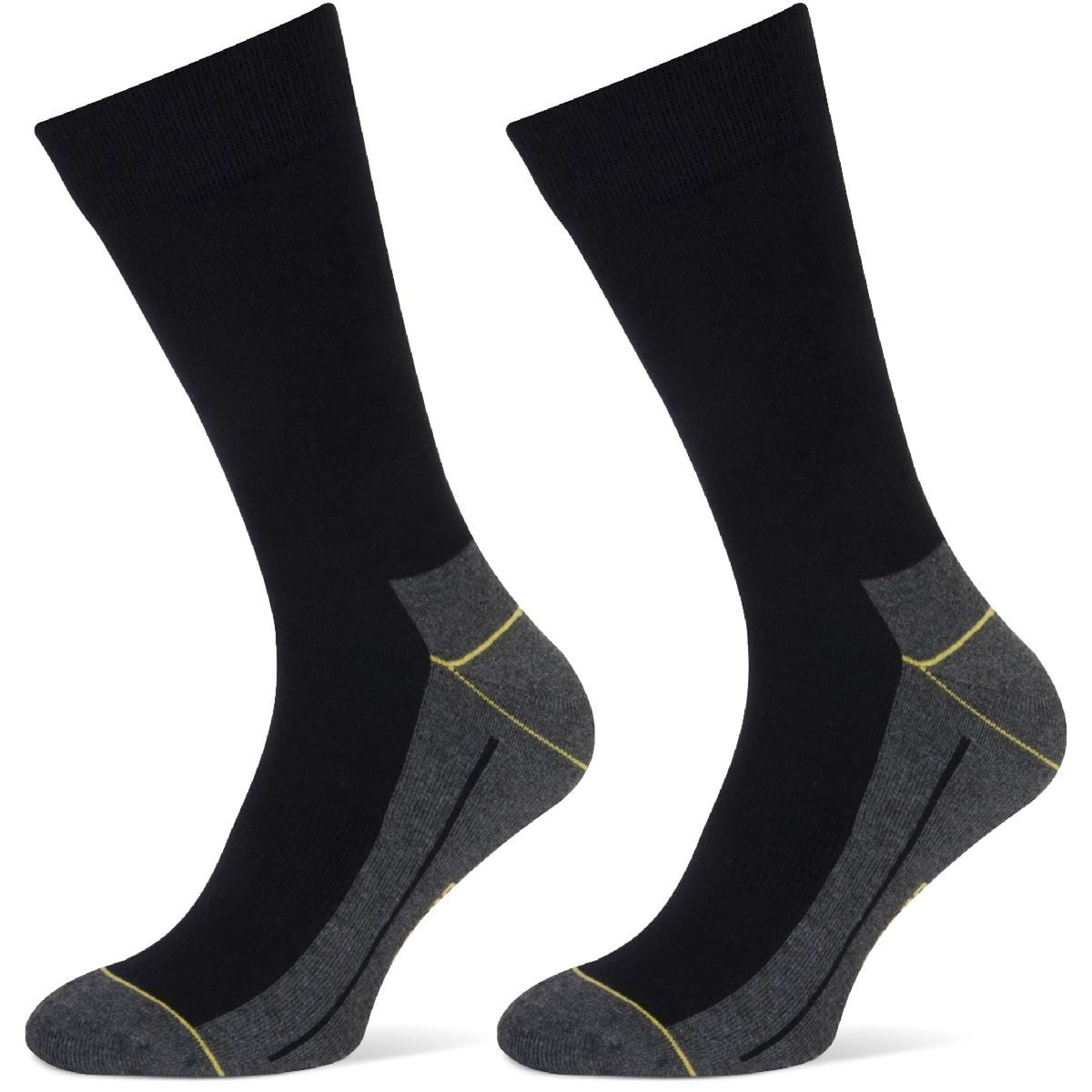 Stapp Yellow Socks Walker 2 Pack Black