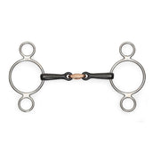 Shires Two Ring Sweet Iron Gag Black Sweet Iron