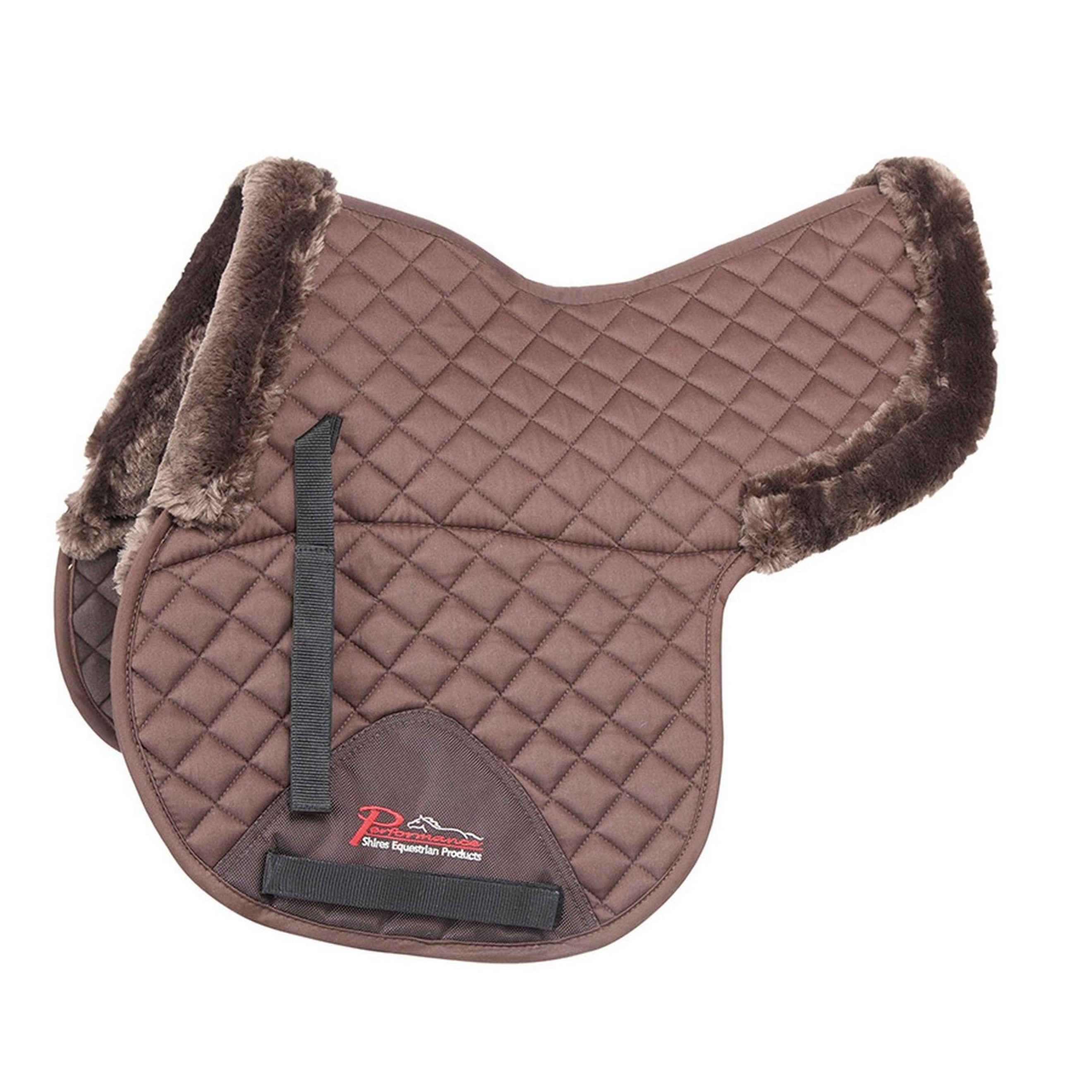 Performance by Shires Saddlepad Numnah SupaFleece Brown