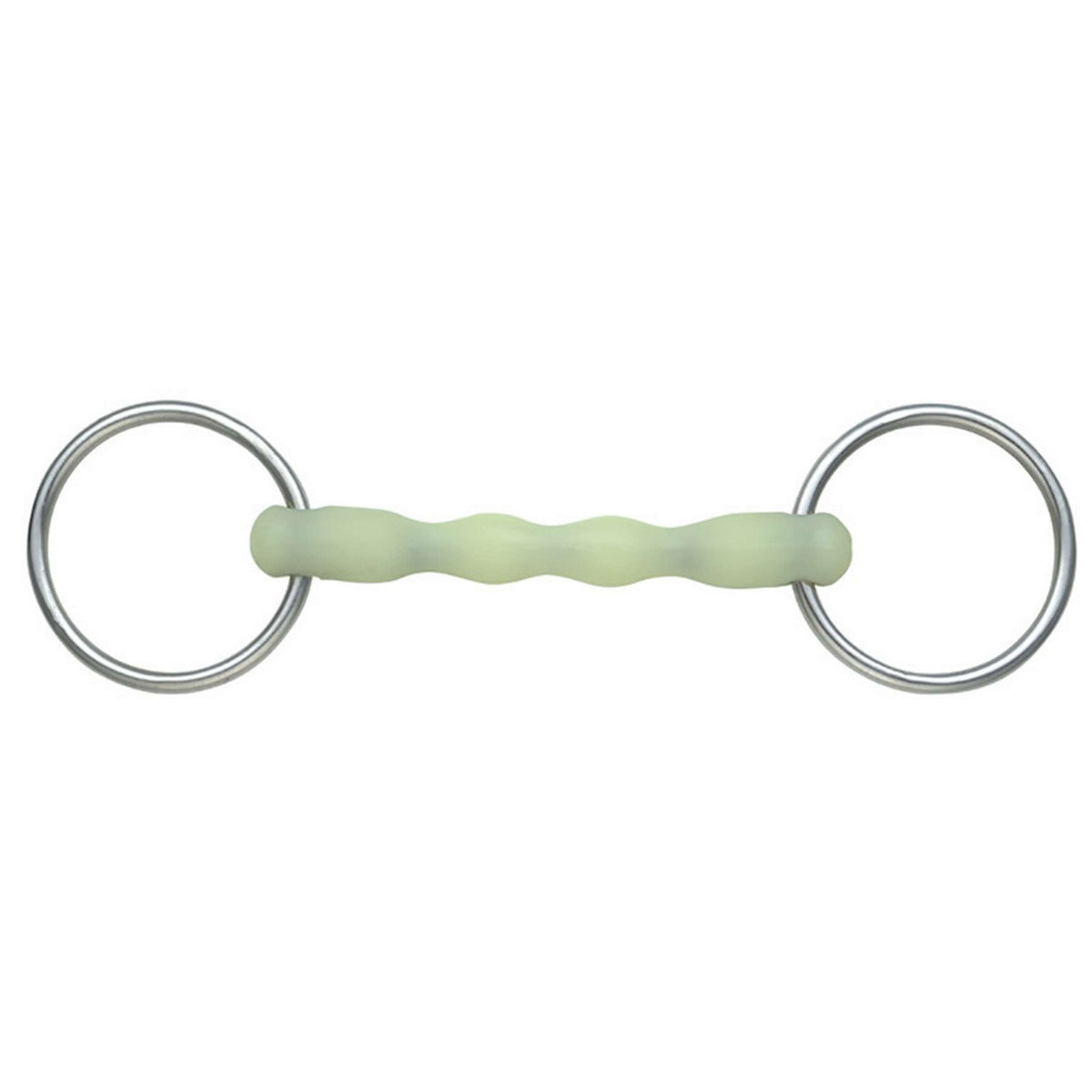 Shires Ripple Loose Ring Snaffle Equikind Pale Green