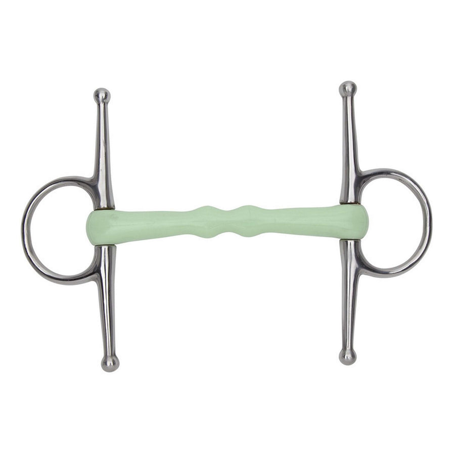 Shires Mullen Full Cheek Snaffle Equikind Pale Green