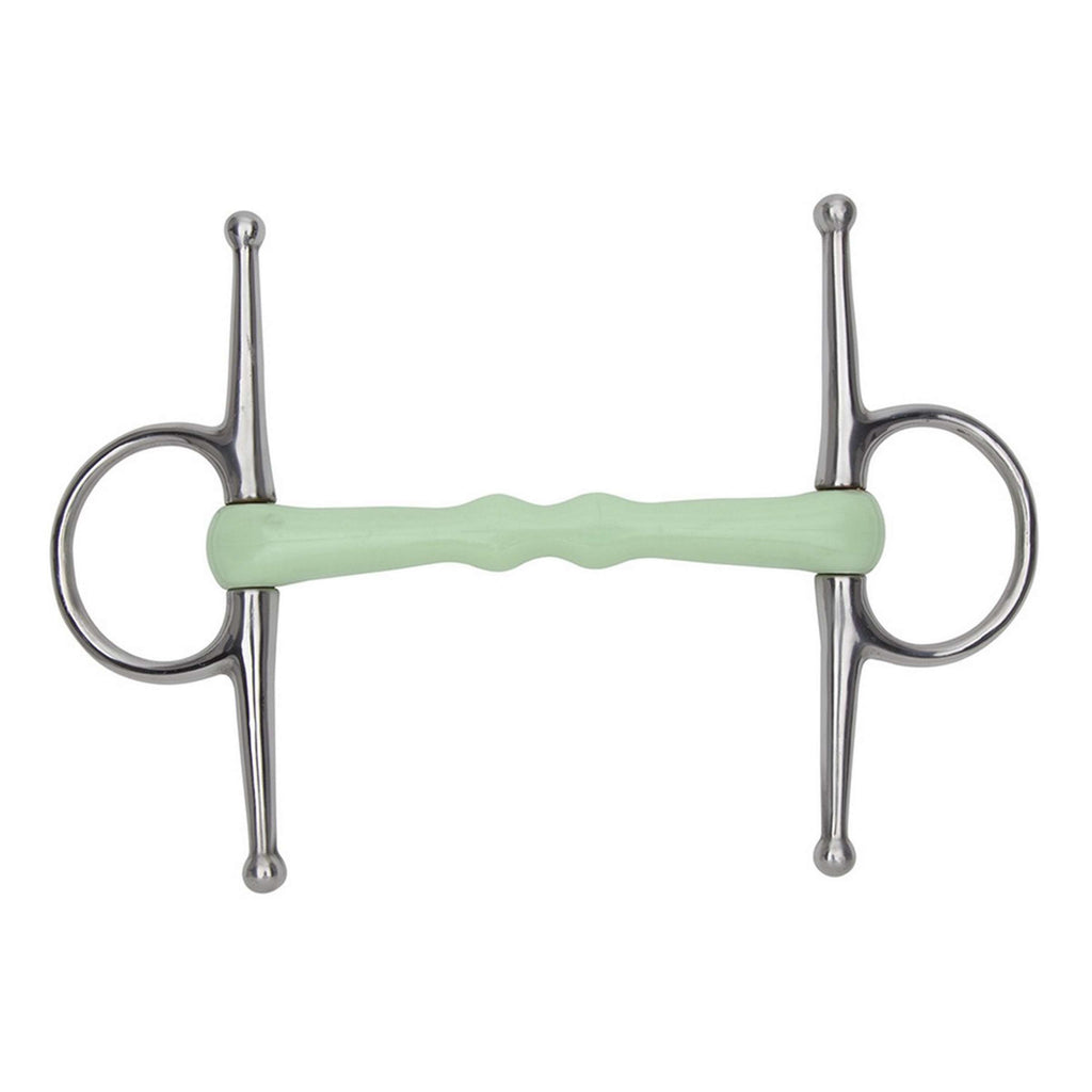 Shires Mullen Full Cheek Snaffle Equikind Pale Green