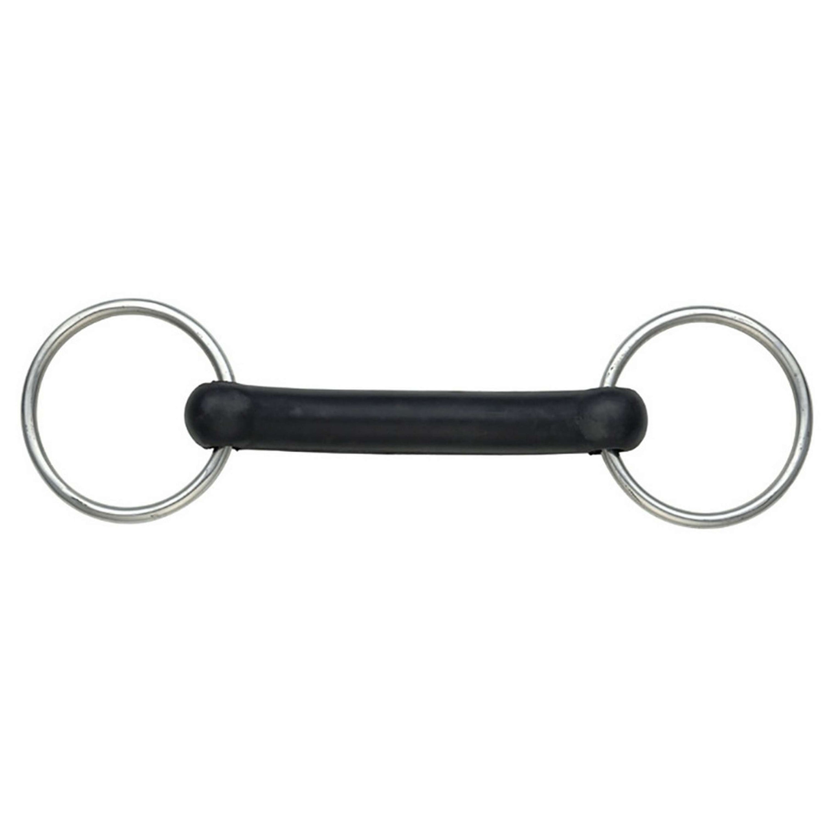 Shires Rubber Mouth Snaffle Flexible Black Shires Rubber Mouth Snaffle Flexible Black