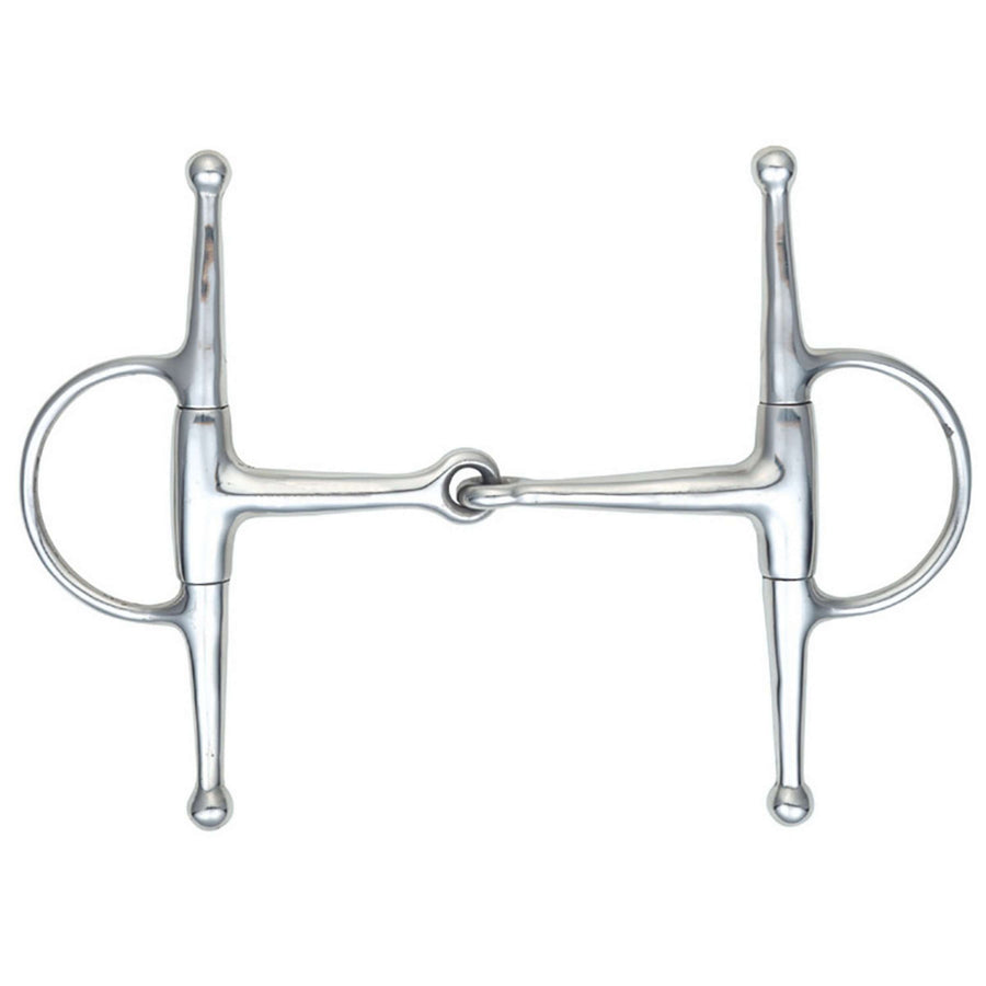 Shires Full Cheek Eggbutt Snaffle RVS