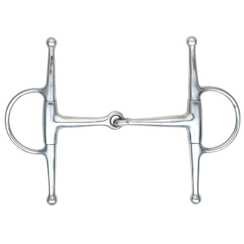 Shires Full Cheek Eggbutt Snaffle RVS