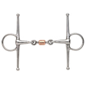 Shires Full Cheek Snaffle with Copper Peanut RVS