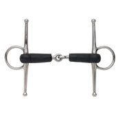 Shires Full Cheek Snaffle Soft Rubber Covered Black