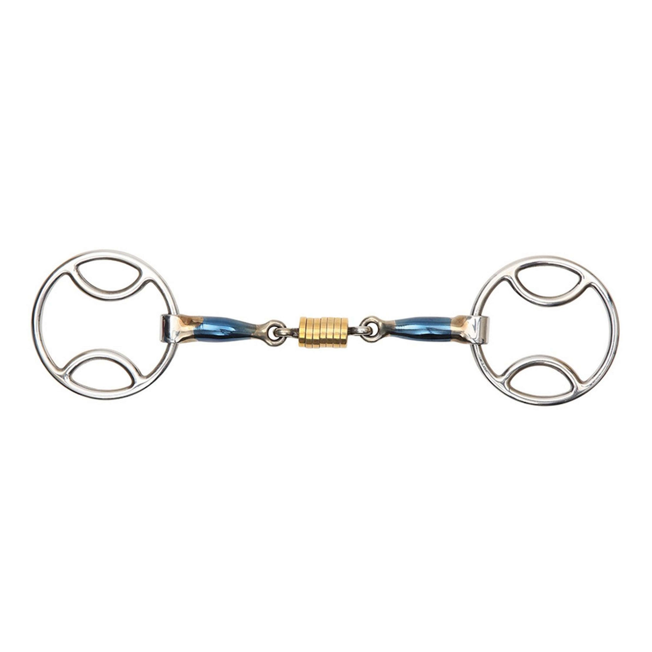 Shires Sweet Iron Bevel with Roller Link Blue Sweet Iron Shires Sweet Iron Bevel with Roller Link Blue Sweet Iron